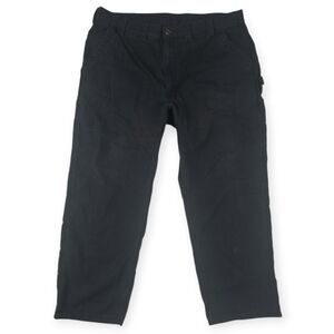 Carhartt Pants B151 Loose Fit Twill Dungaree Work Utility Mens 44x30 Black